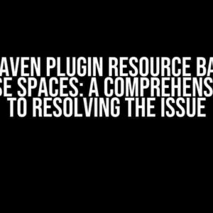 Jetty Maven Plugin Resource Base will not parse spaces: A Comprehensive Guide to Resolving the Issue